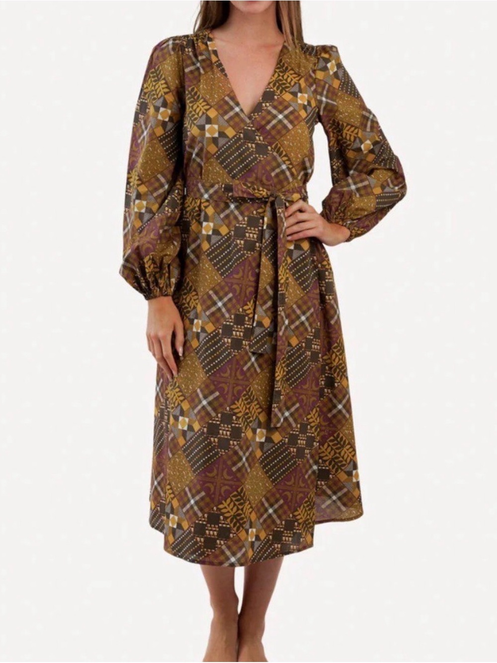 Kate Quinn Harvest Quilt Wrap Dress